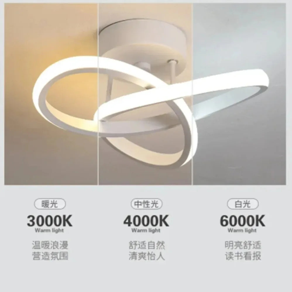 LED Strip Aisle Ceiling Lights Modern Minimalist Living Room Lamps For Balcony Entrance Staircase Home Decor Multiple shapes