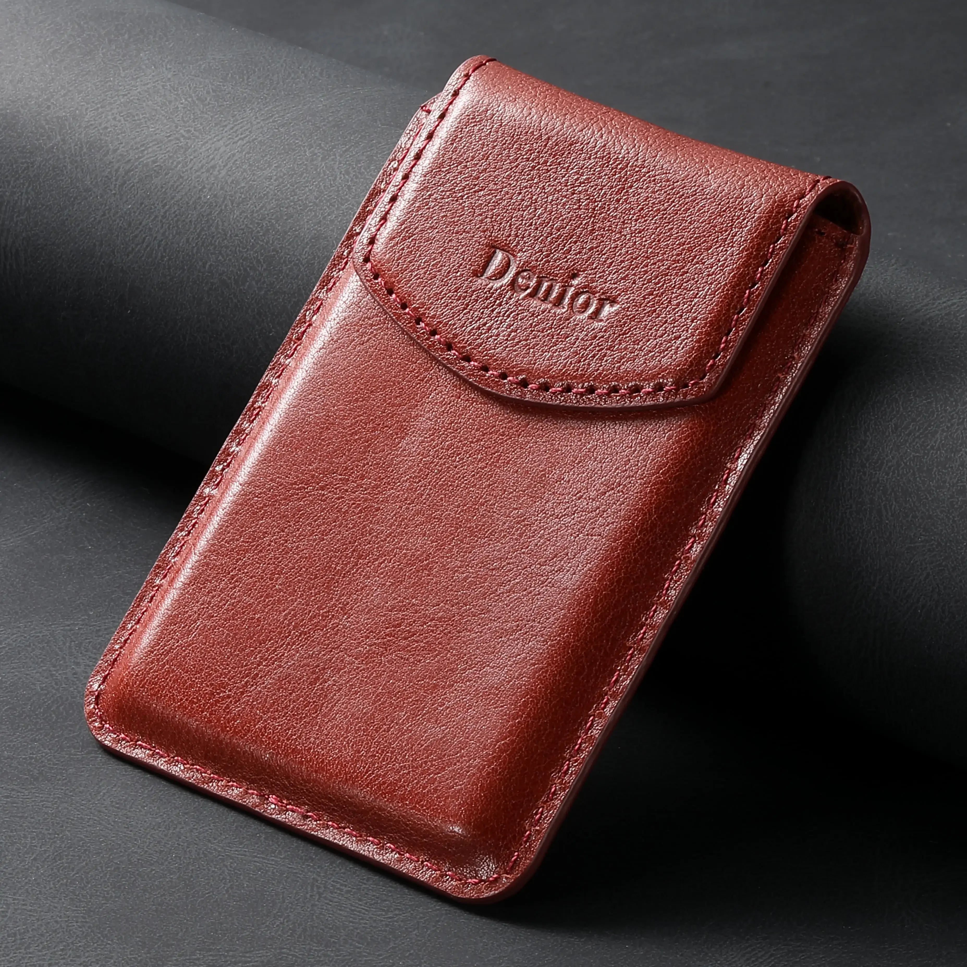 Mobile Phone Wallet Magnet Flip Pocket Card Storage Luxury Leather Magnetic Stand Buckle Bag Wallet