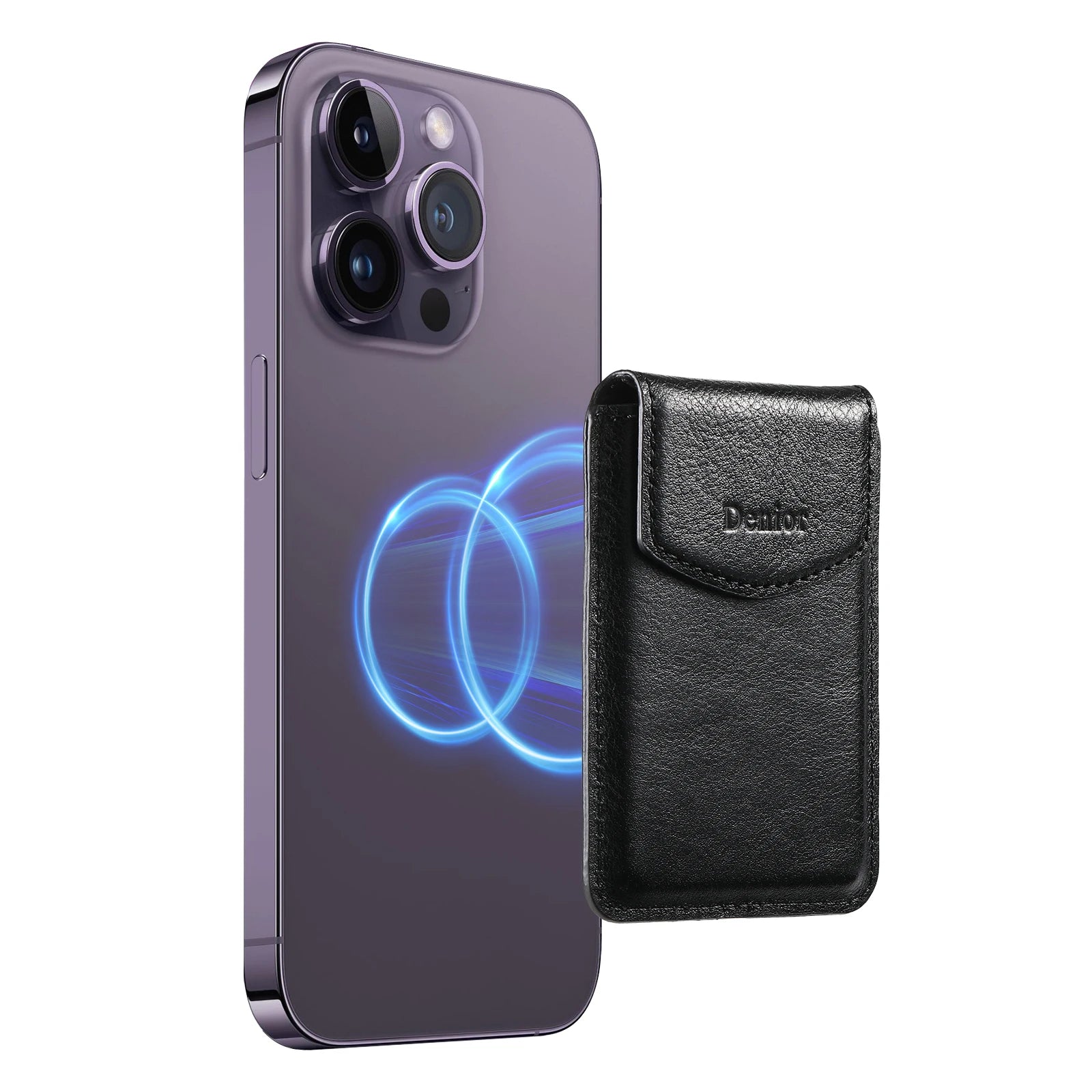 Mobile Phone Wallet Magnet Flip Pocket Card Storage Luxury Leather Magnetic Stand Buckle Bag Wallet