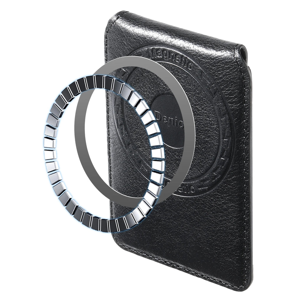 Mobile Phone Wallet Magnet Flip Pocket Card Storage Luxury Leather Magnetic Stand Buckle Bag Wallet